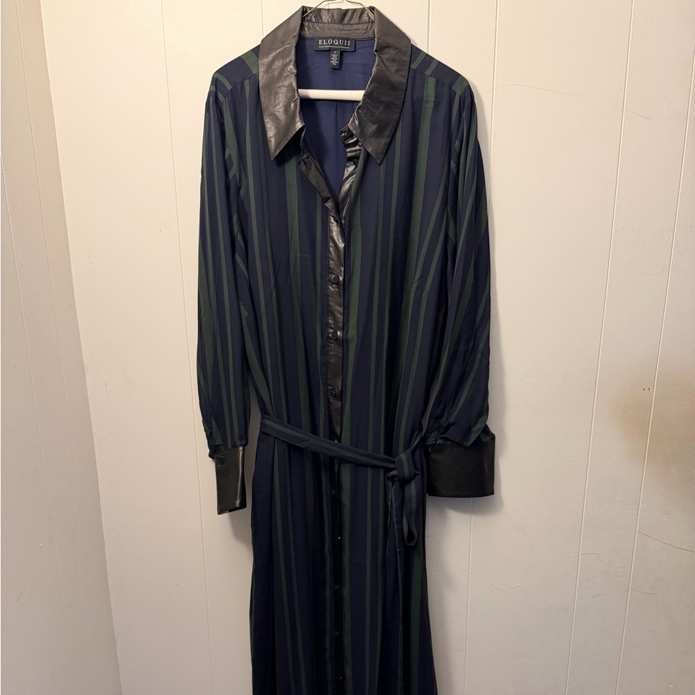 Eloquii Navy and Black Dress